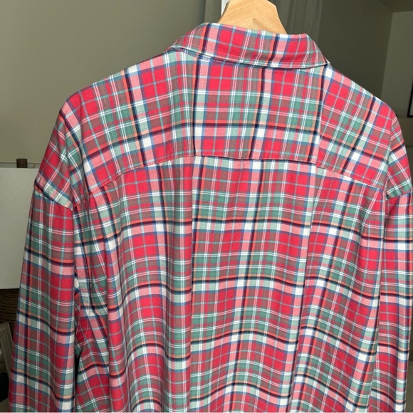 Cremieux Classics Men’s Red/white/blue/green Plaid L/S Button Up Size 3XB - Picture 8 of 11